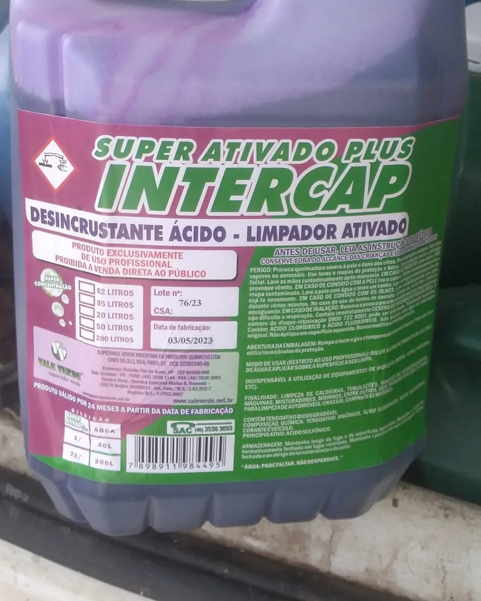 Intercap Super Ativado Plus, 5 L