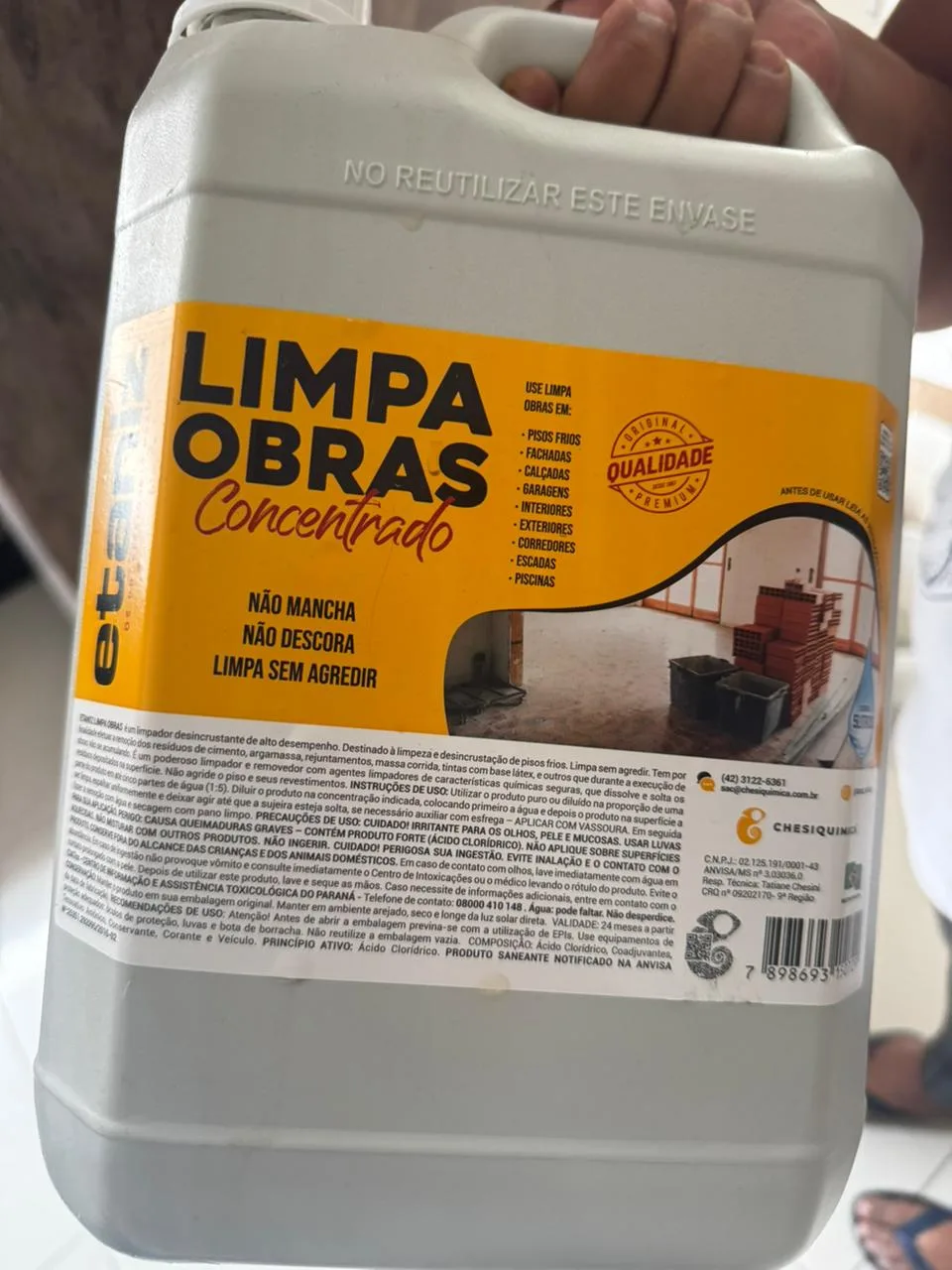 Limpa obras concentrado Etaniz